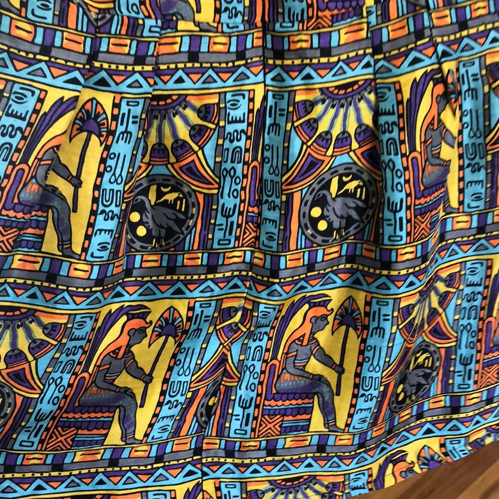 Silk linen Egyptian dress - Picture 4 of 6